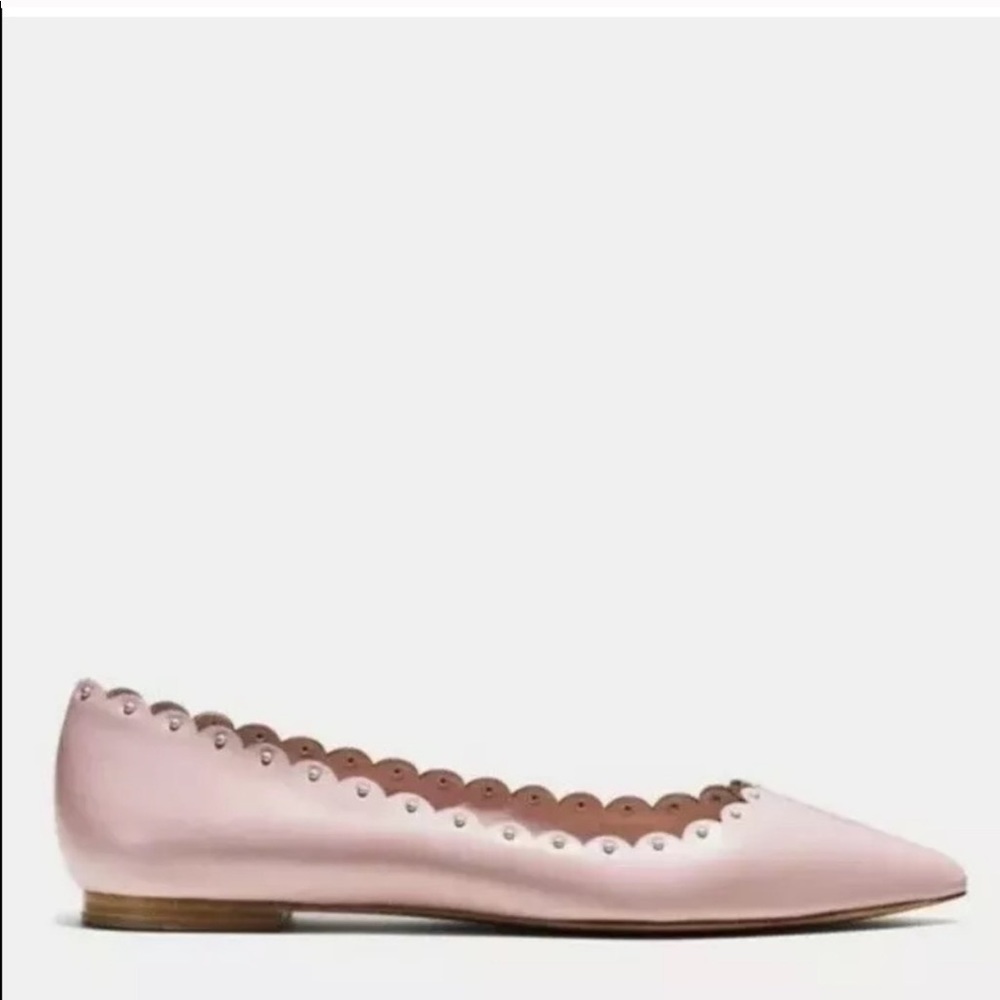 Coach Scalloped Flats